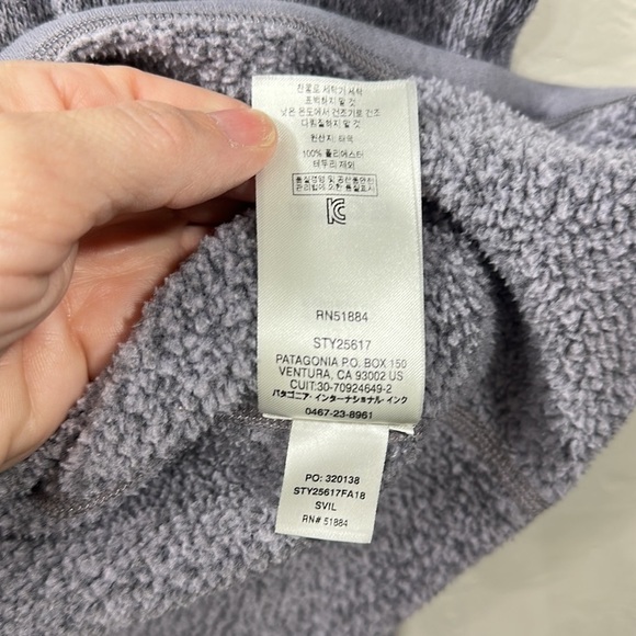Patagonia better sweater purple and gray pull over size medium - Picture 8 of 11